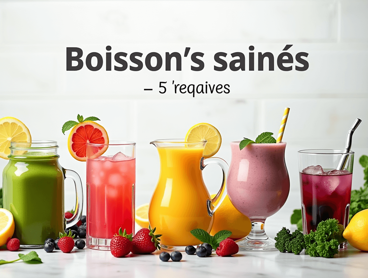 Boissons saines : 5 recettes faciles et rapides