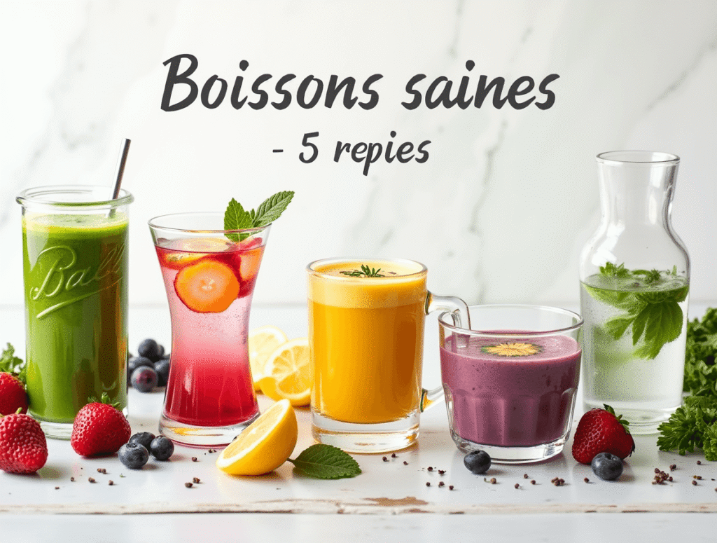 Boissons saines : 5 recettes faciles et rapides