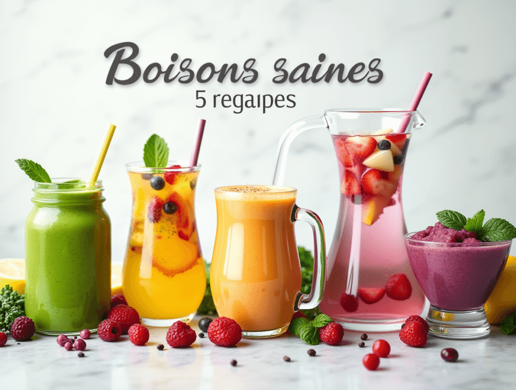 Boissons saines : 5 recettes faciles et rapides
