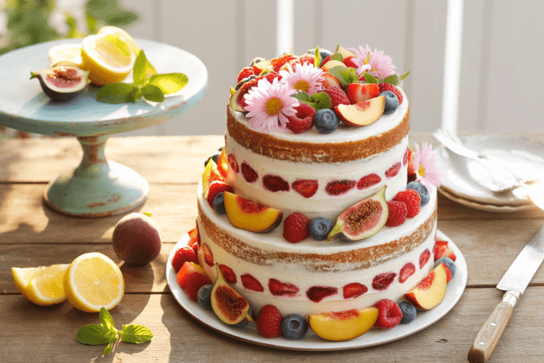 Gâteau d'Anniversaire Été Gemini : Fraîcheur & Élégance en 3 Étapes !