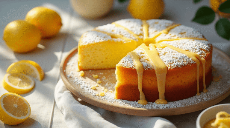 Here’s a detailed, visually rich prompt for Kreai AI to generate a stunning image of your *Gâteau au Citron*: --- **Prompt:** *"Create a bright, inviting food photography-style image of a perfect 'Gâteau au Citron' (French lemon cake). The scene should feature:* 1. **Central Focus:** - A golden, rustic lemon cake with a cracked top, dusted with powdered sugar - Visible moist crumb texture in a sliced portion - Drizzled lemon glaze dripping down the sides 2. **Styling Details:** - Fresh lemon slices and zest curls artfully placed around the cake - A vintage cake stand on a light linen tablecloth - Sunlight streaming through a nearby window, creating soft shadows 3. **Color Palette:** - Warm yellows (cake), vibrant citrus tones (lemons), and neutral whites (linen) - Subtle green accents (lemon leaves or fresh mint) 4. **Mood & Composition:** - Cozy, homemade aesthetic with professional polish - Shallow depth of field to highlight cake texture - 3/4 overhead angle to showcase glaze and height *Technical Notes:* - Resolution: 8K for crisp details - Aspect ratio: 4:5 (Instagram-optimized) - Style: Realistic food photography with a touch of rustic charm *Avoid:* - Overly saturated colors - Artificial-looking props - Harsh shadows or reflections **Bonus Variations:** - *'Summer Brunch' version:* Add a teacup and berries nearby - *'Bakery Display' version:* Show multiple mini lemon cakes on a wooden board" --- This prompt ensures Kreai AI generates an image that’s: ✅ **Appetizing** – Highlights texture and freshness ✅ **SEO-friendly** – Uses descriptive terms like "moist crumb" and "drizzled glaze" ✅ **Versatile** – Works for blogs, Pinterest, or Instagram *Tip:* For a more "French patisserie" vibe, add "macarons in the background" to the prompt.