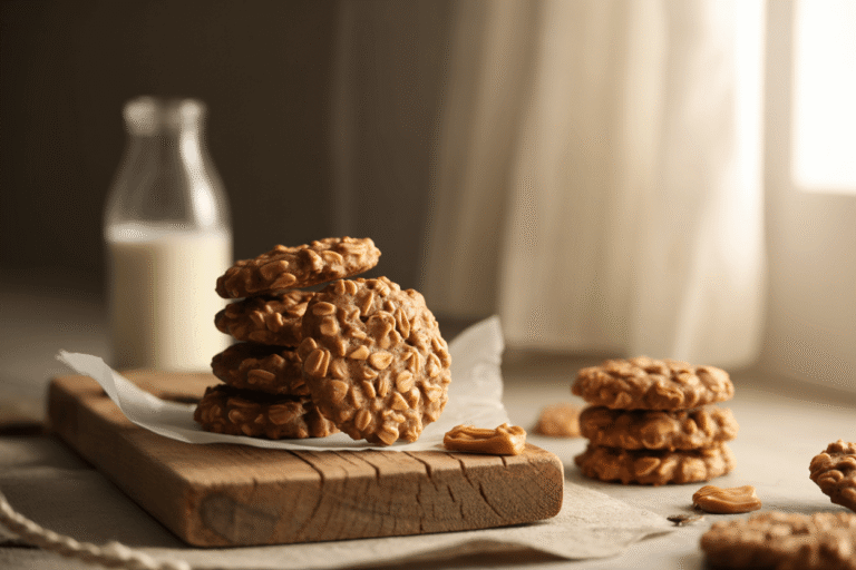 Biscuits sans cuisson: 3 Ingrédients Seulement