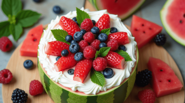 Gâteau Pastèque : la recette estivale en 5 étapes