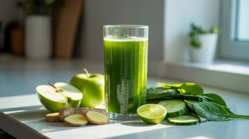 Recettes de boissons saines : 5 jus verts énergisants