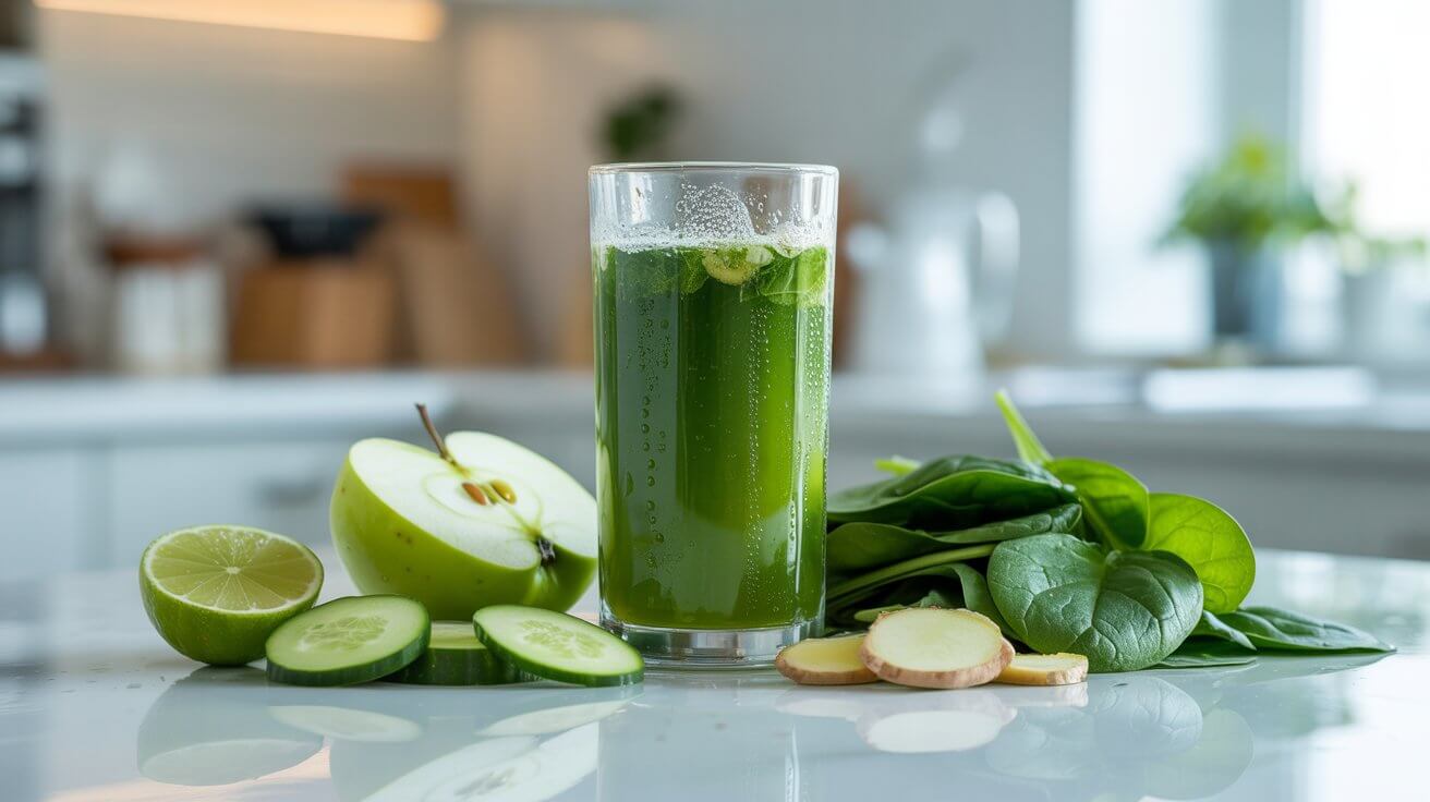 Recettes de boissons saines : 5 jus verts énergisants