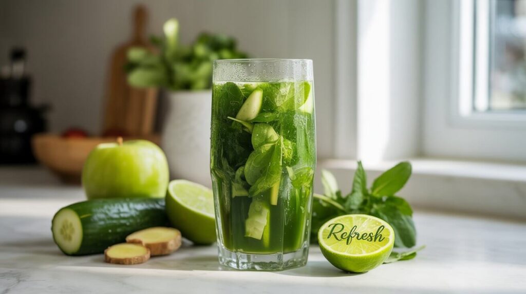 Recettes de boissons saines : 5 jus verts énergisants