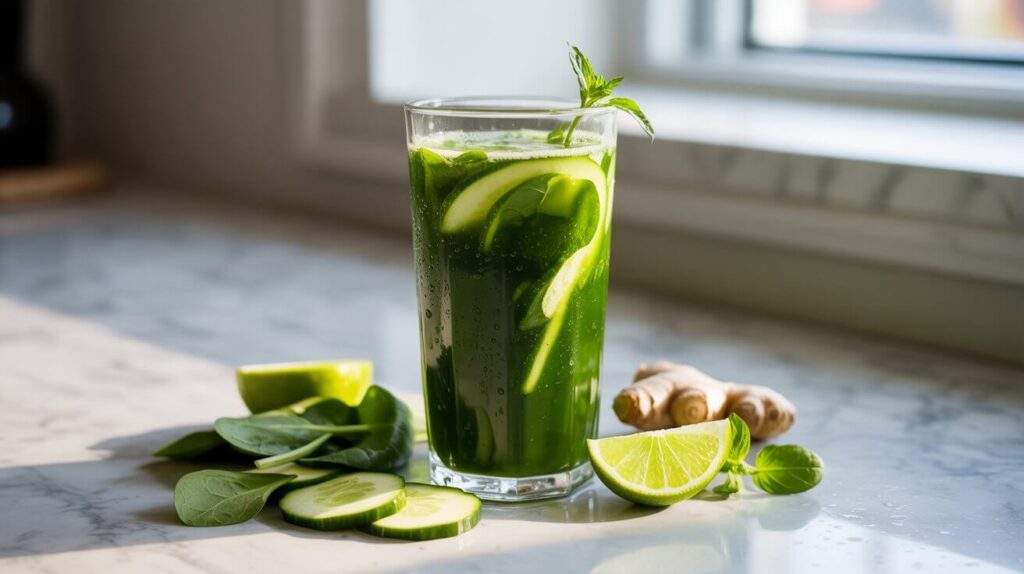 Recettes de boissons saines : 5 jus verts énergisants