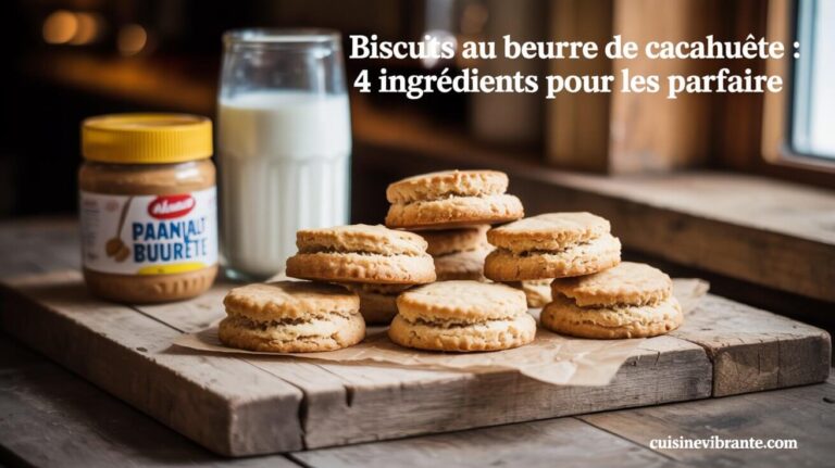 Biscuits au beurre de cacahuète : 4 ingrédients pour les parfaire
