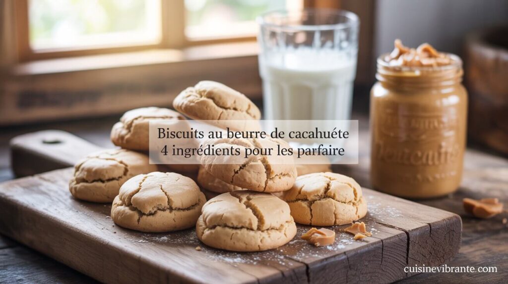 Biscuits au beurre de cacahuète : 4 ingrédients pour les parfaire