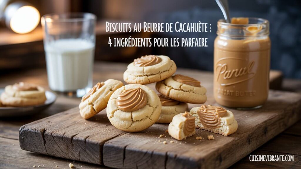 Biscuits au beurre de cacahuète : 4 ingrédients pour les parfaire