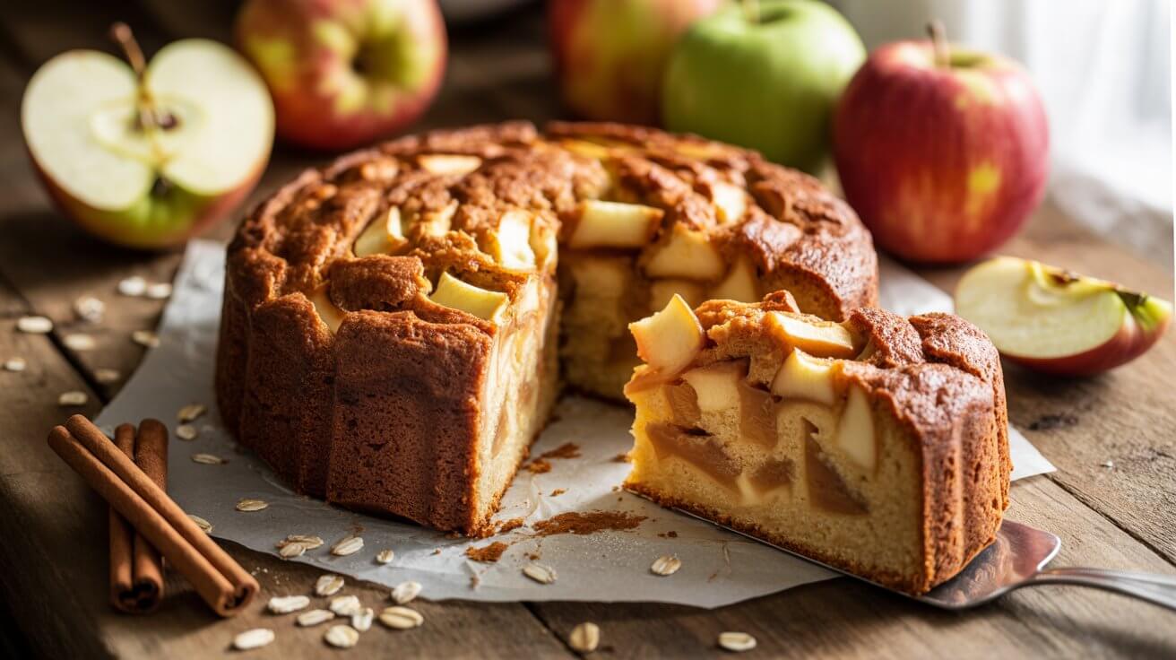 Gâteau aux pommes santé : La recette facile en 5 ingrédients
