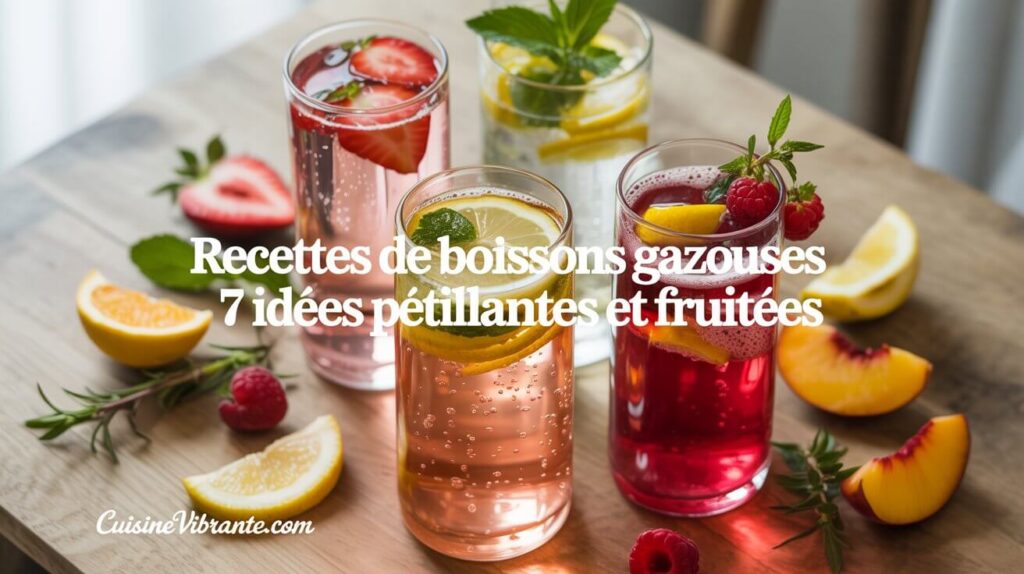 Recettes de boissons gazeuses : 7 idées pétillantes et fruitées