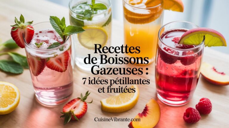 Recettes de boissons gazeuses : 7 idées pétillantes et fruitées