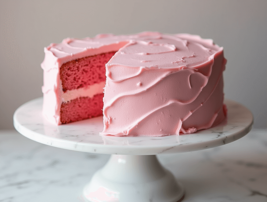 Gâteau rose : la recette facile en 4 étapes