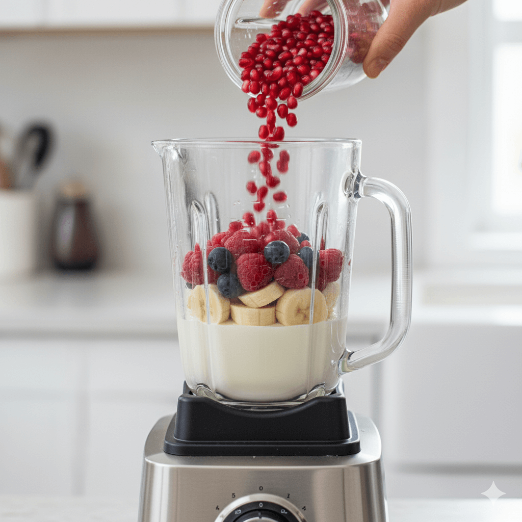 Jus de grenade : La recette du smoothie énergie en 5 min