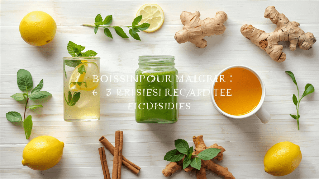 Boisson pour maigrir : 3 recettes rapides et faciles