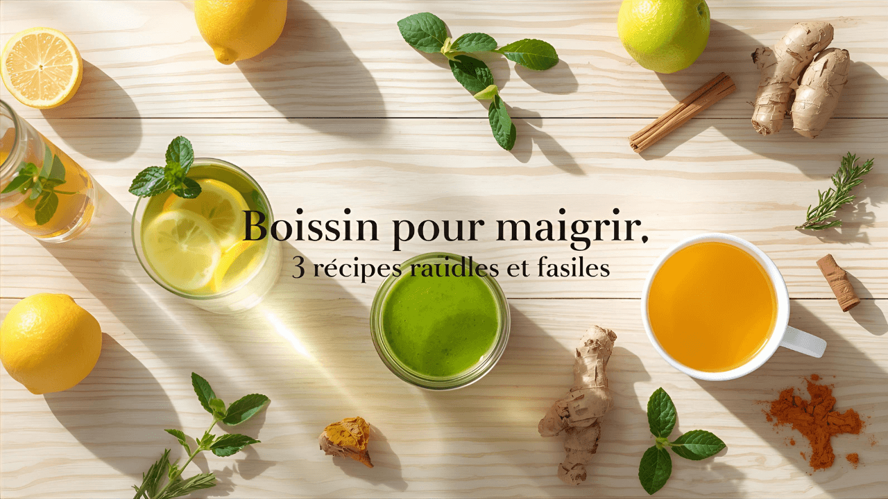Boisson pour maigrir : 3 recettes rapides et faciles