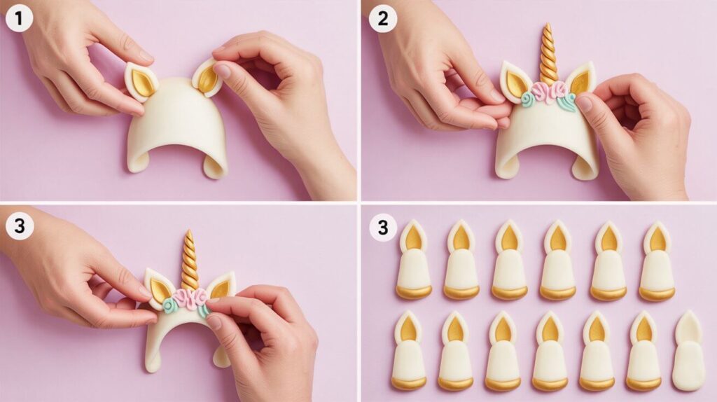 Gâteau Licorne : 4 Étapes pour des Oreilles et Sabots Parfaits