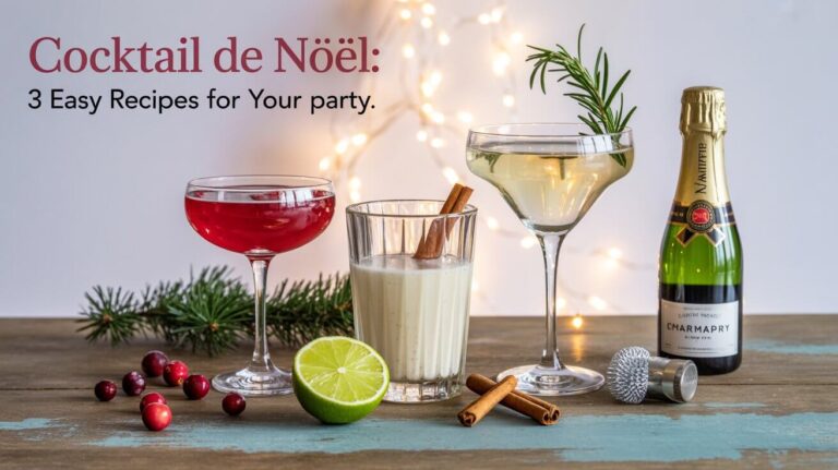 Cocktail de Noël : 3 Recettes Faciles pour Votre Fête