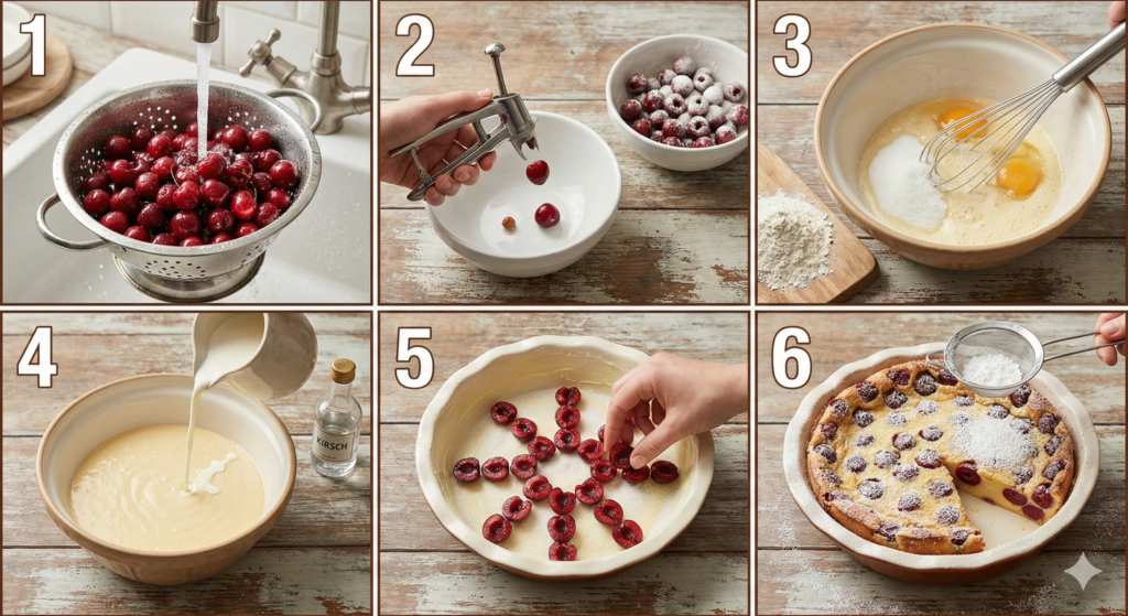 Clafoutis aux cerises : La technique en 6 étapes faciles