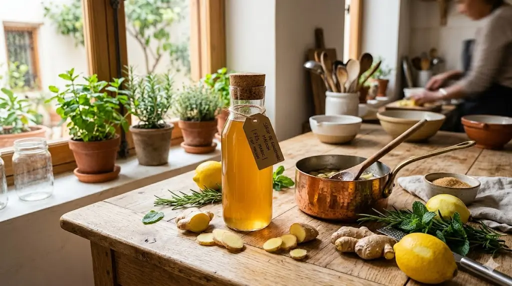 sirop de gingembre : comment le faire maison en 3 étapes