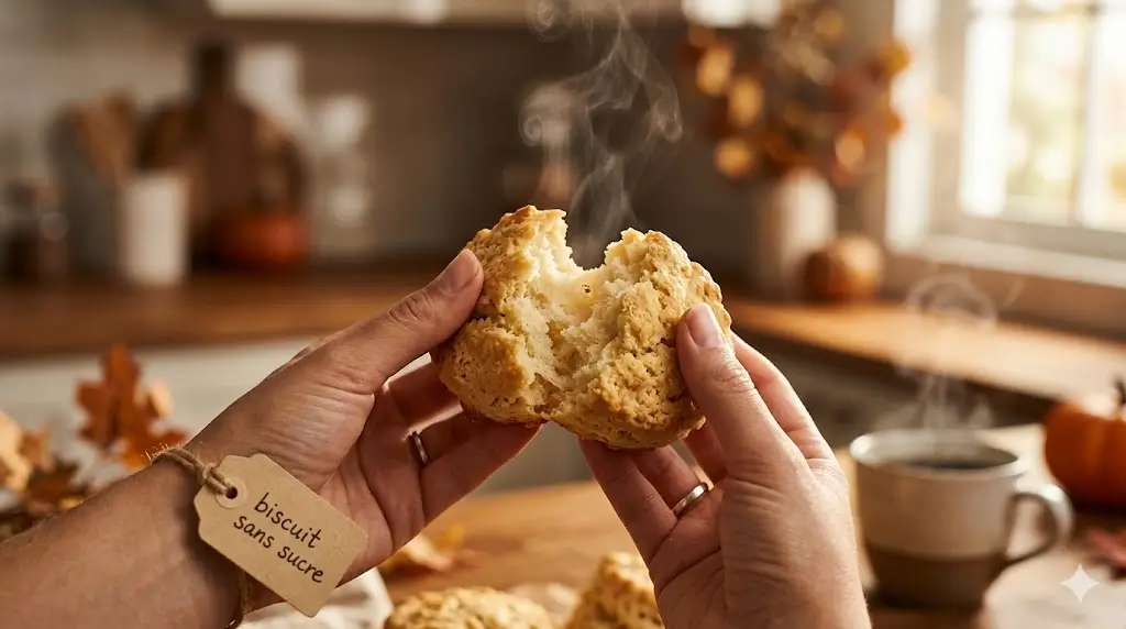 Comment réussir un biscuit sans sucre moelleux en 20 minutes