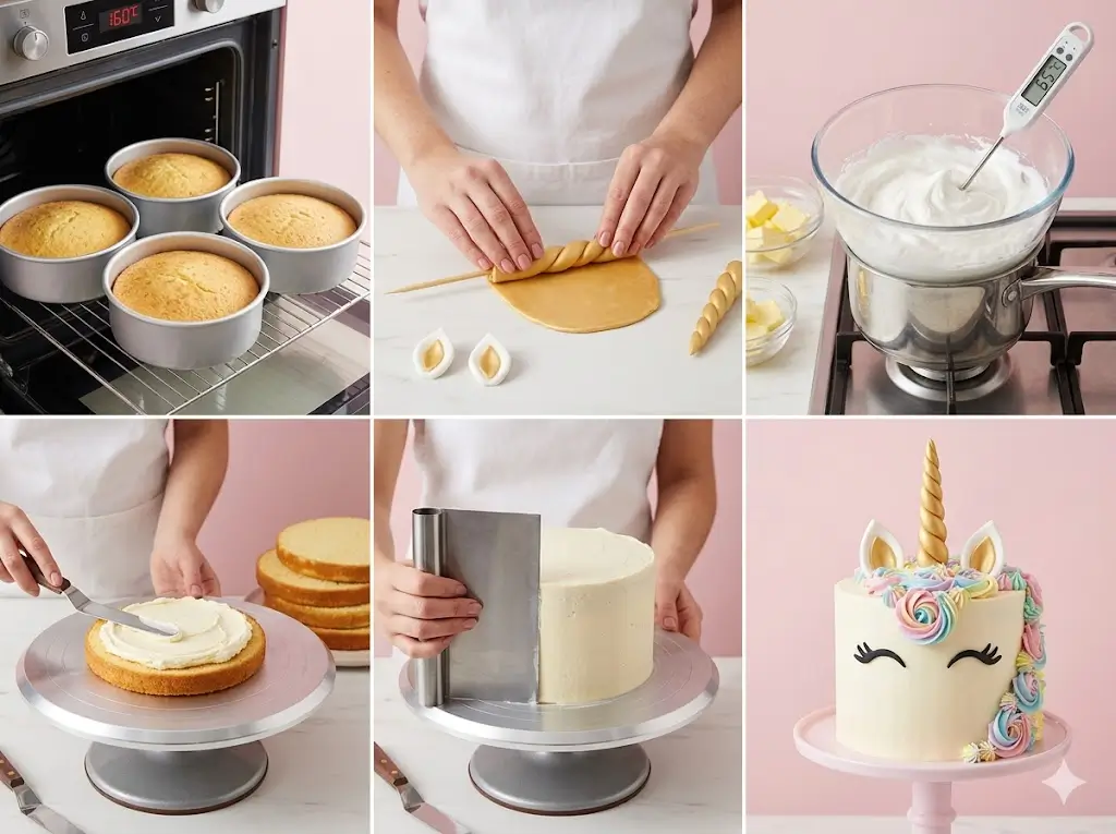 Gateau anniversaire licorne : comment maitriser ces 5 etapes 