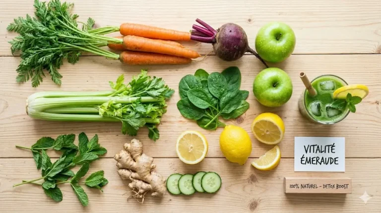 Jus détox : Top 7 bienfaits de la recette Vitalité Émeraude