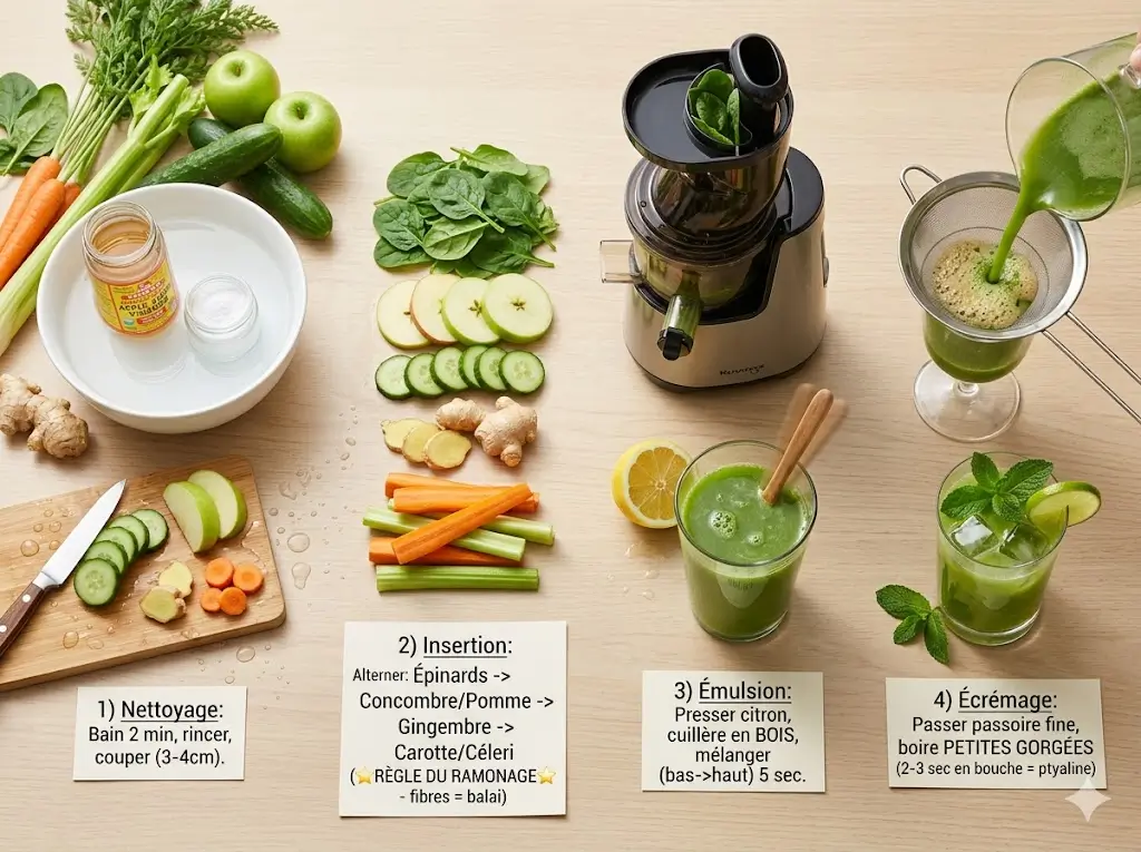 Jus détox : Top 7 bienfaits de la recette Vitalité Émeraude
