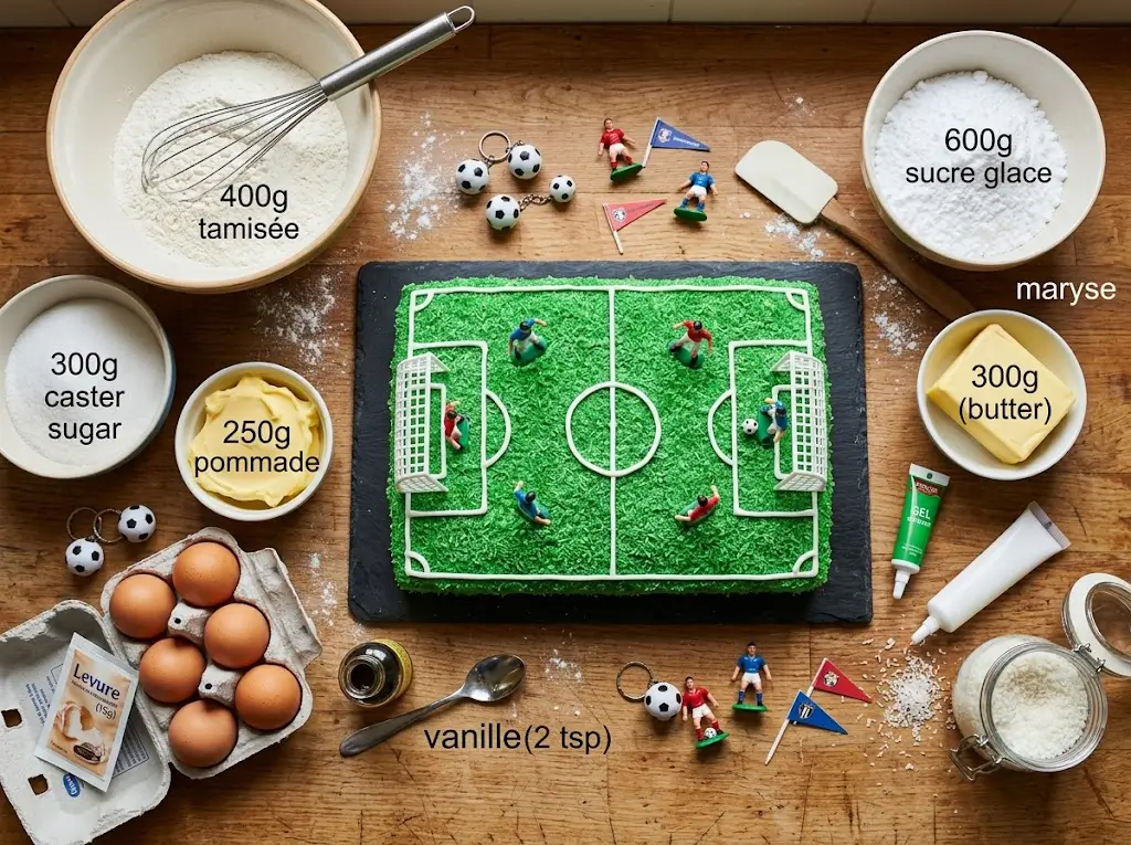 gateau terain de foott : 7 etapes pour le meilleur anniversaire